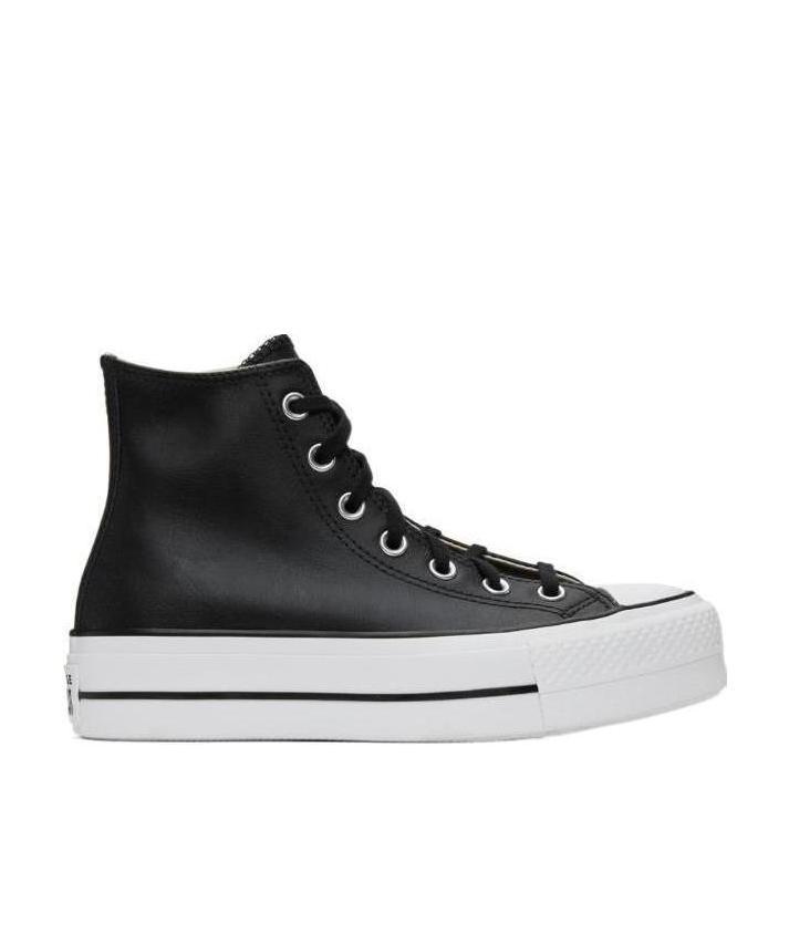Converse Ctas Lift Clean Hi Sneakers In Black