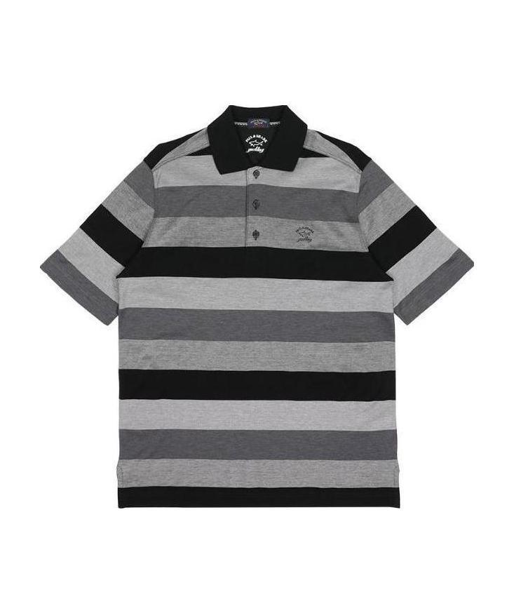 Paul & Shark Logo Embroidered Polo Shirt In Gray
