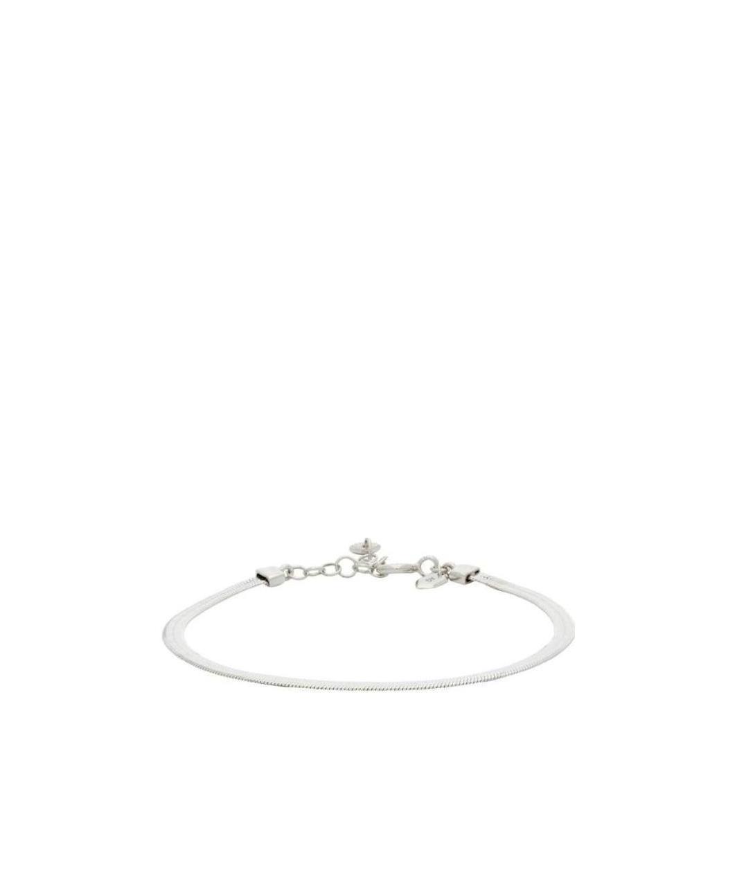 Maria Black Silver Sentiero Bracelet In White