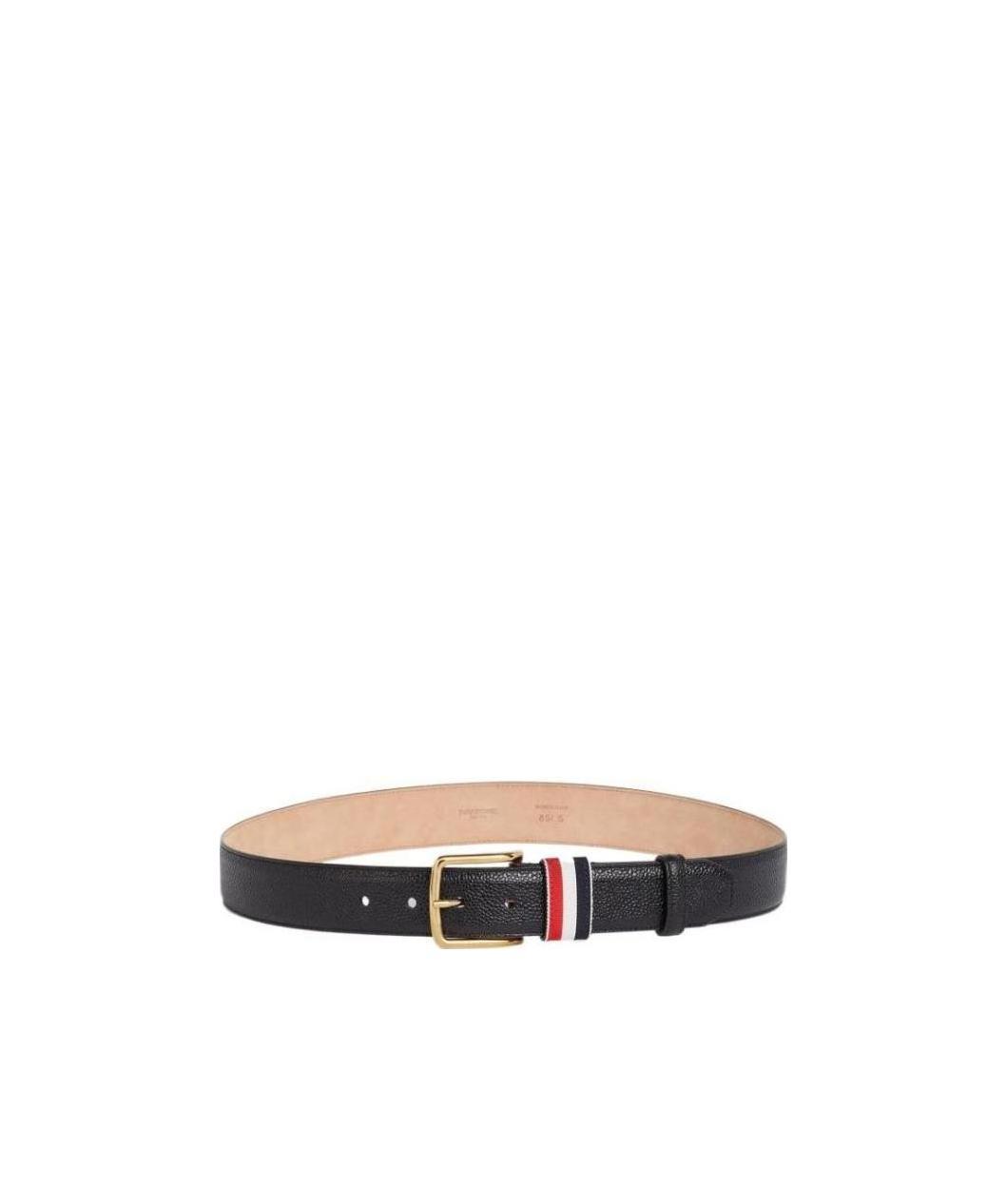 Thom Browne 35 Rwb-loop Belt In Black