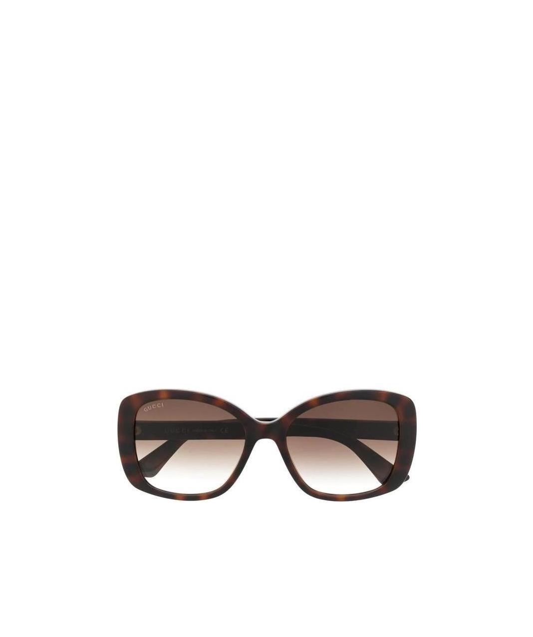 Gucci Double G Square-frame Sunglasses In Black