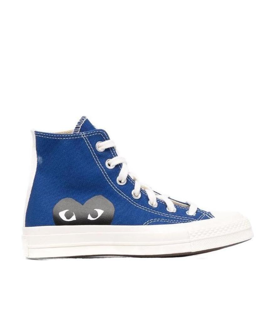Shop Comme Des Garçons Play X Converse High-top Sneakers In Blue