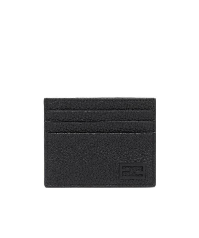 Shop Fendi Black Leather Card Holder