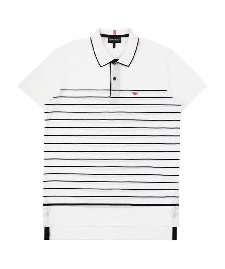 EMPORIO ARMANI LOGO EMBROIDERED POLO SHIRT
