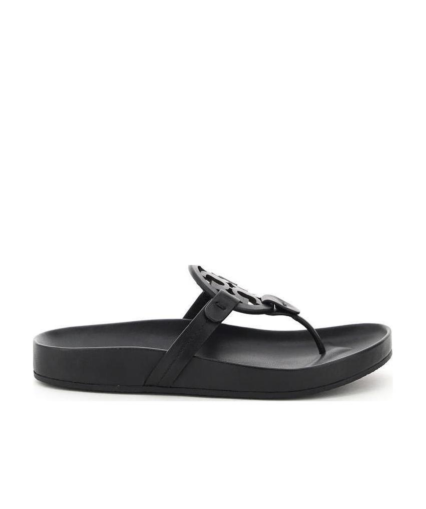 Tory Burch Miller Cloud Leather Sandals In Black