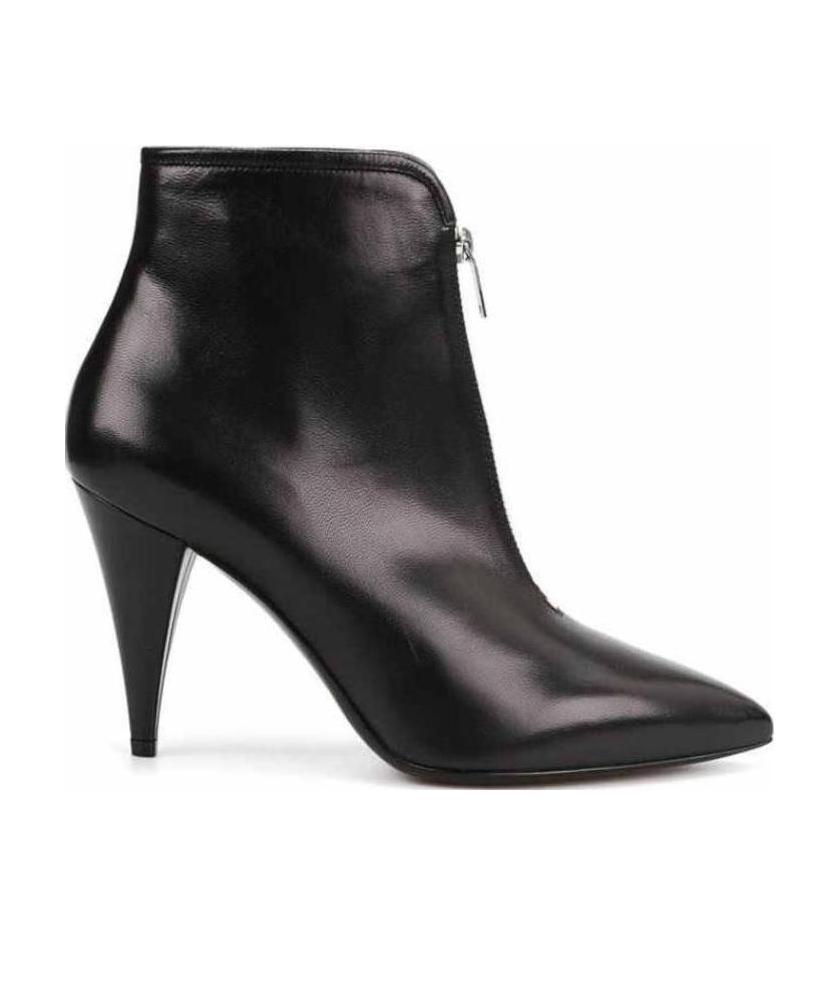 Saint Laurent High-heeled Boots In Black