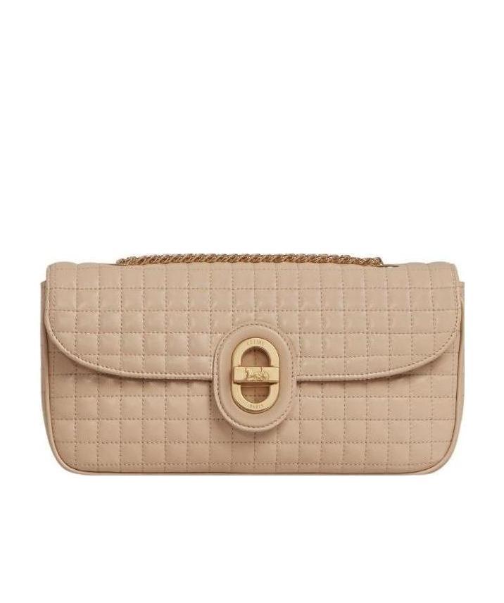 CELINE MEDIUM CHAIN SULKY BAG IN QUILTED LAMBSKIN