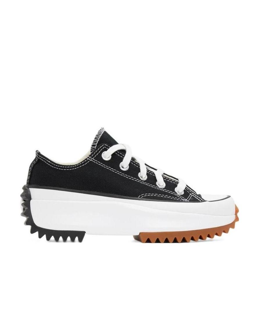 Converse Black Run Star Hike Low Top Sneakers In White
