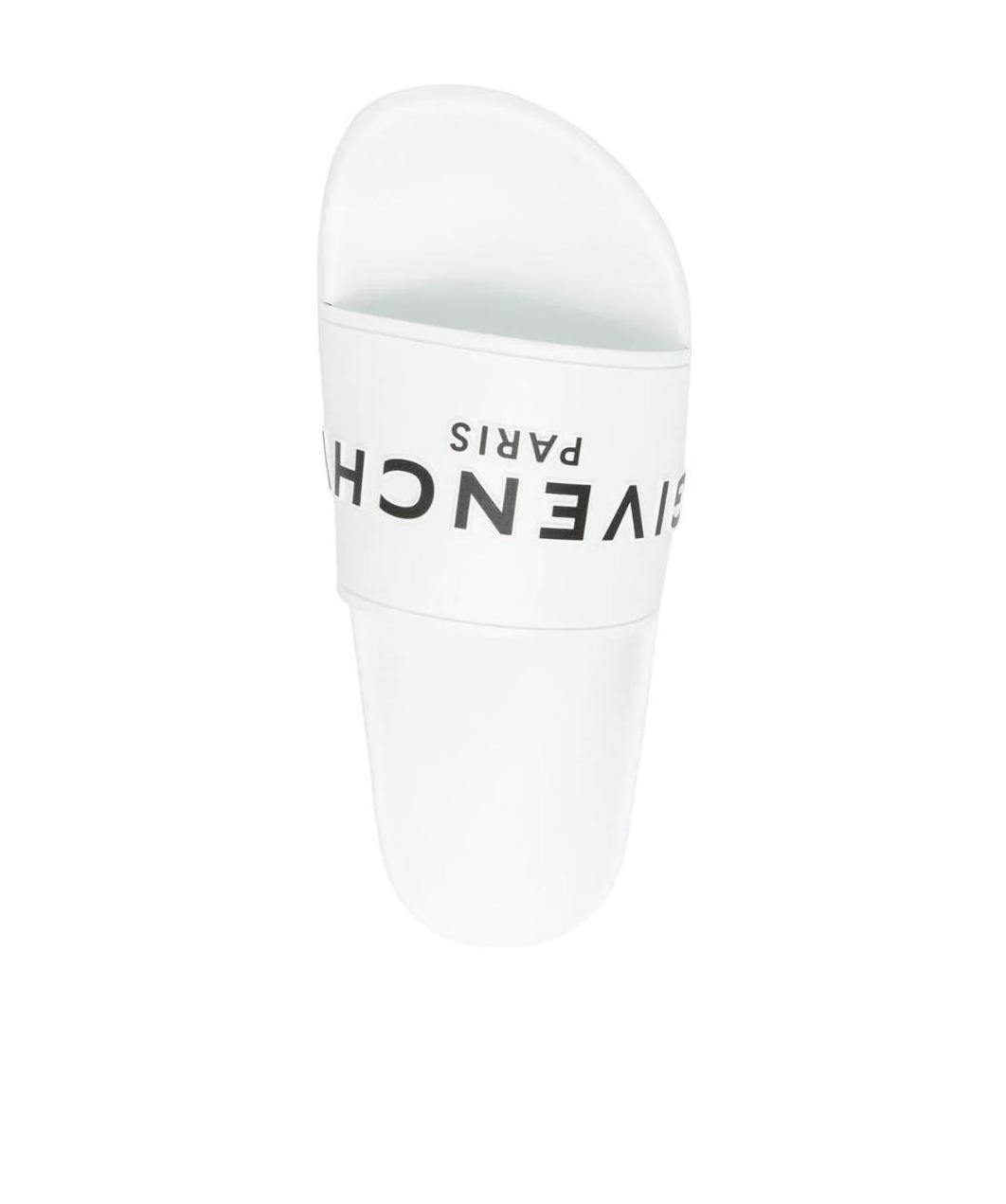 Givenchy Contrast Logo Slides In White