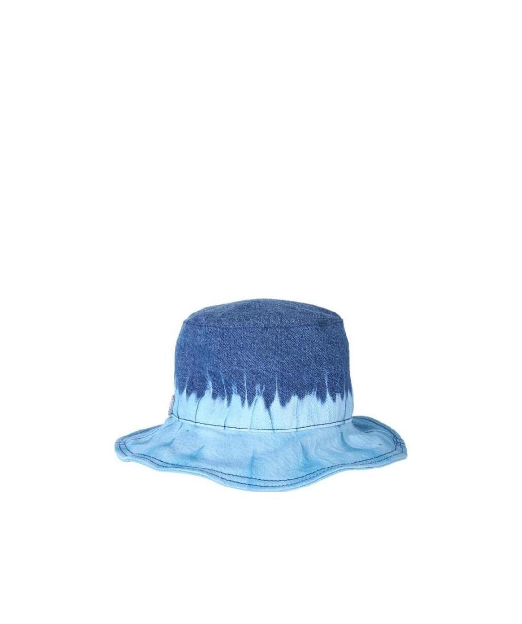 Alberta Ferretti Bucket Hat With Tie Dye Print In Blue