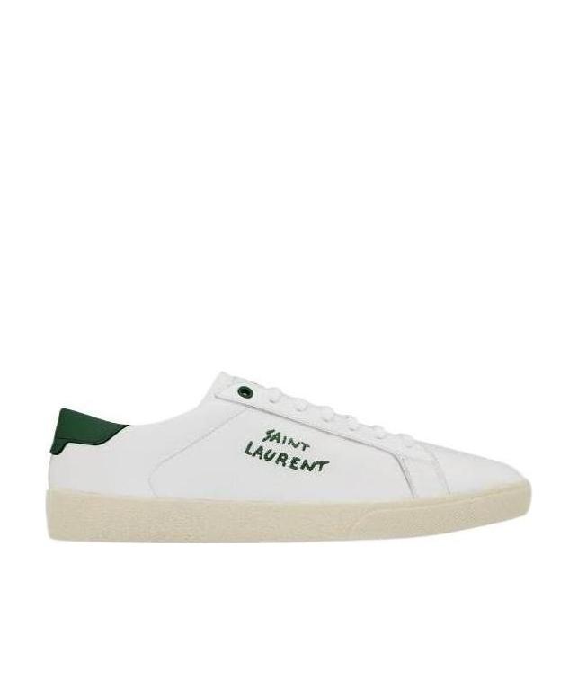 Shop Saint Laurent Signa Low-top Sneakers In White