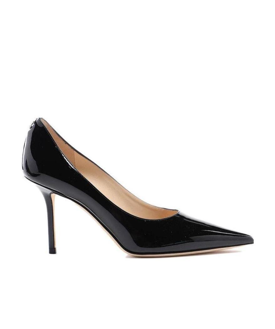 Jimmy Choo Love 85 Pointed Pumps In Nappa Leather And Mesh In Black