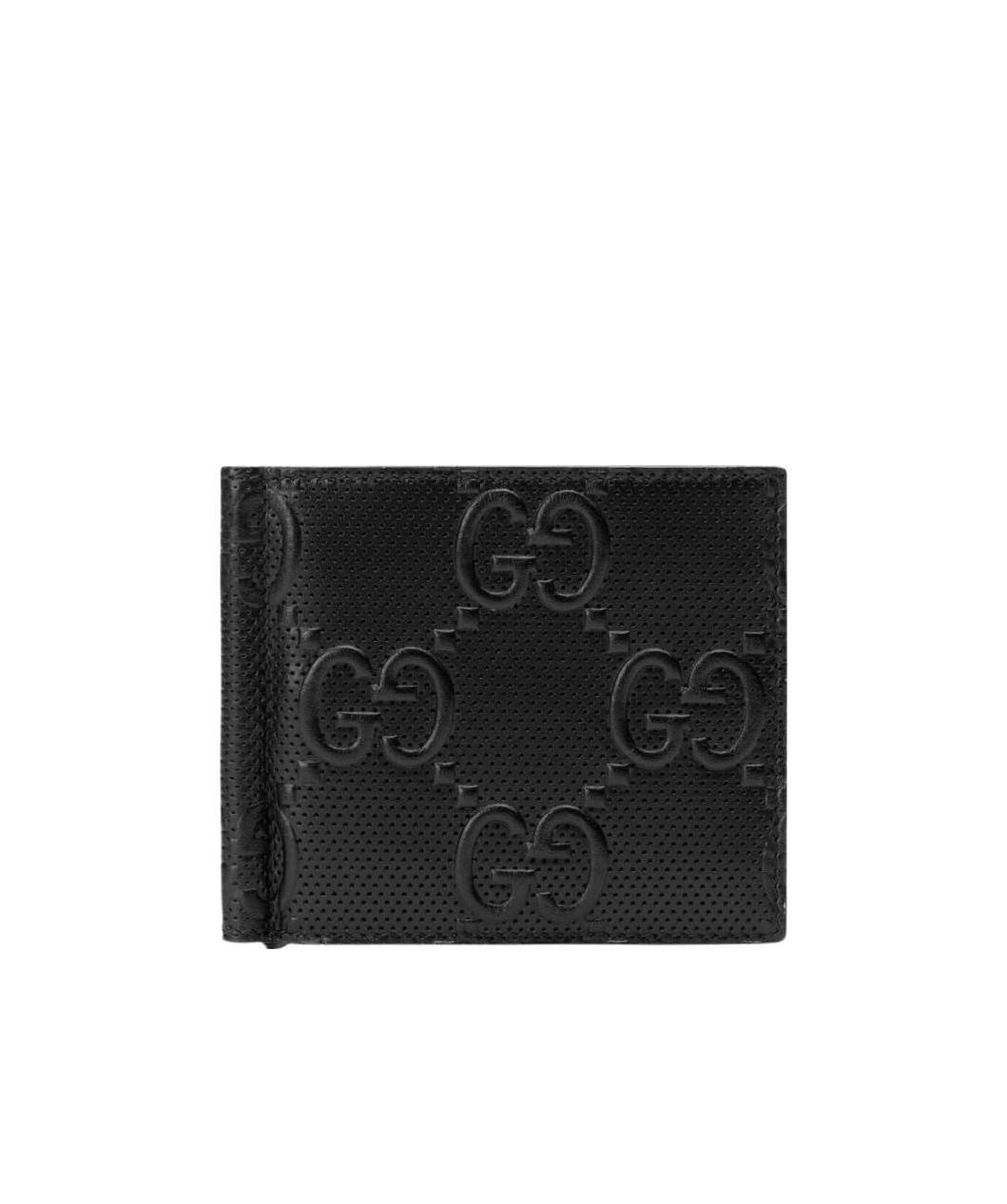 Gucci Gg Embossed Cardholder In Black