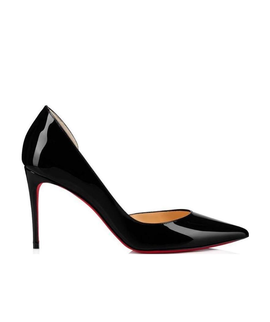 Christian Louboutin Iriza 85 Patent-leather Pumps In Black