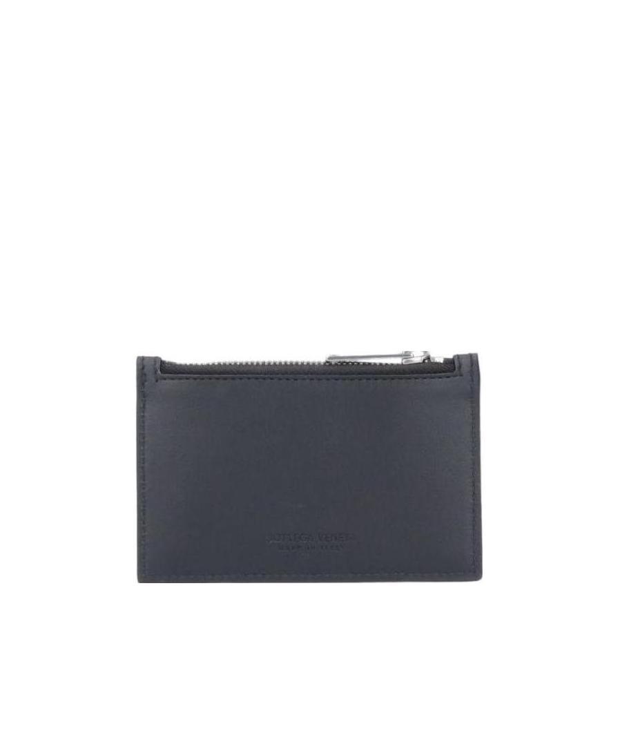 Bottega Veneta Intrecciato Leather Wallet In Blue