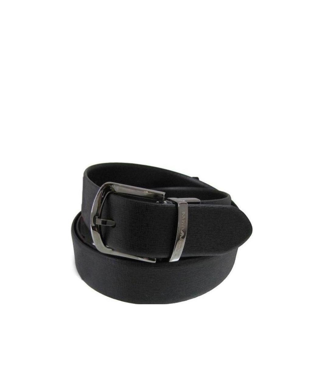 EMPORIO ARMANI LOGO PIN BUCKLE BELT