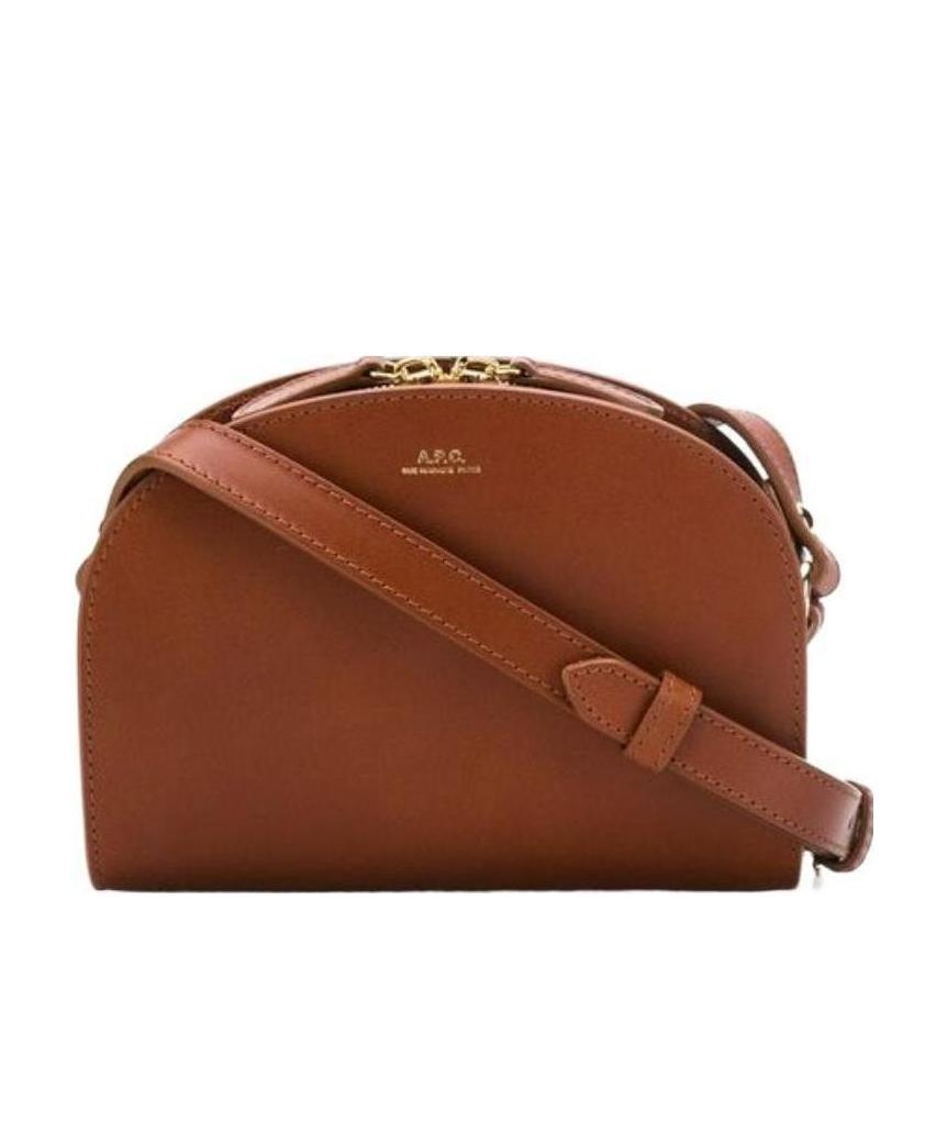 Apc Demi-lune Crossbody Bag In Brown