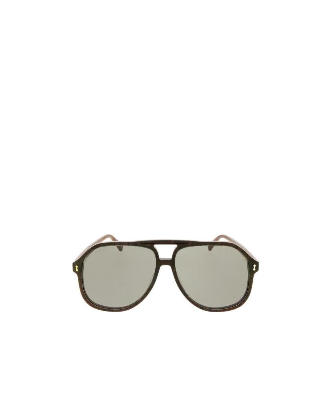 Gucci Tortoiseshell Aviator-frame Sunglasses In Gray