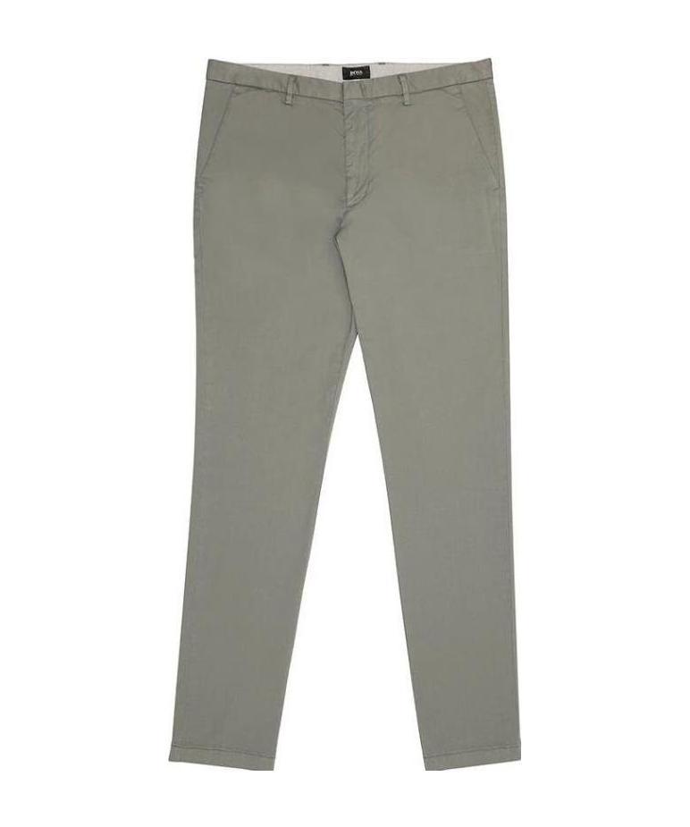 Hugo Boss Logo Casual Pants In Gray