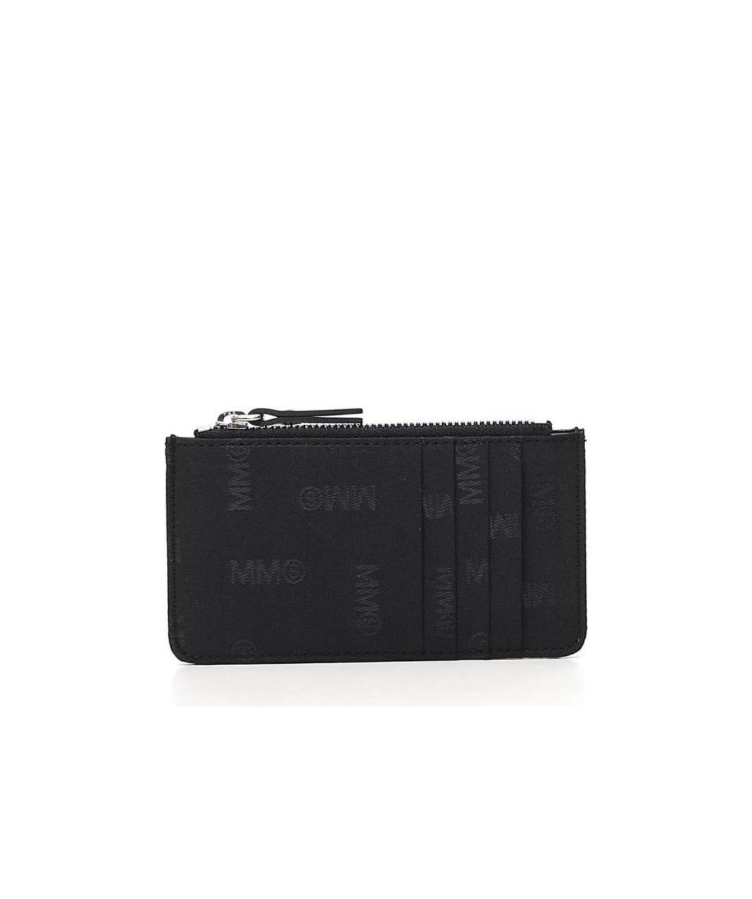 Mm6 Maison Margiela Logo Zipped Cardholder Wallet