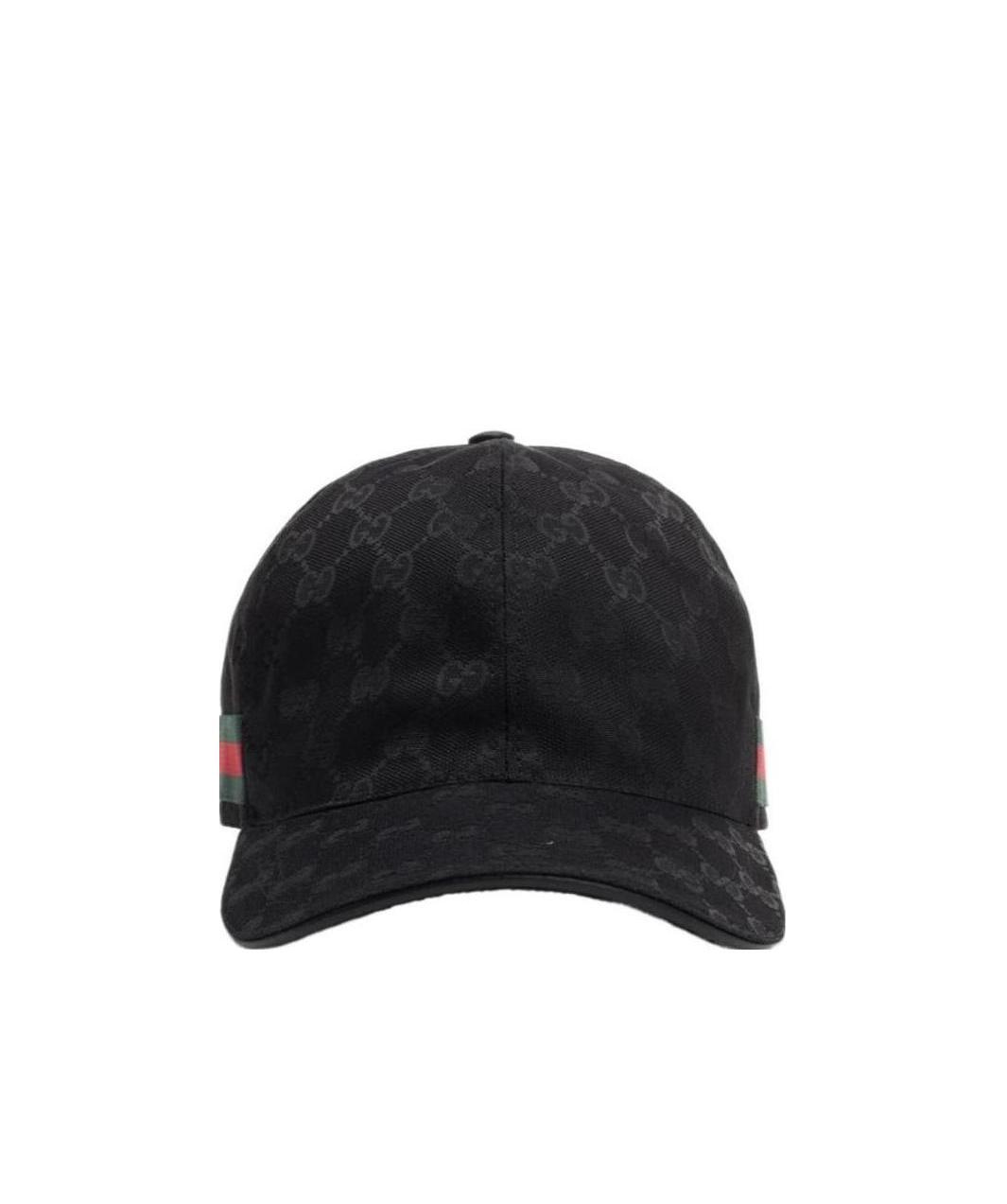 Gucci Cotton Blend Gg Hat With Web Ribbon In Black