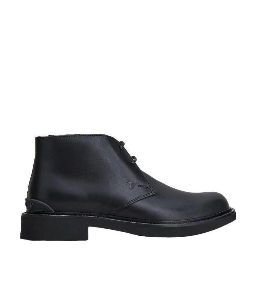 Tod's Lace-up Desert Boots In Black