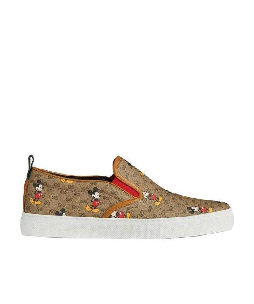 Gucci Printed Pattern Leisure Sports Shoes In Multicolor