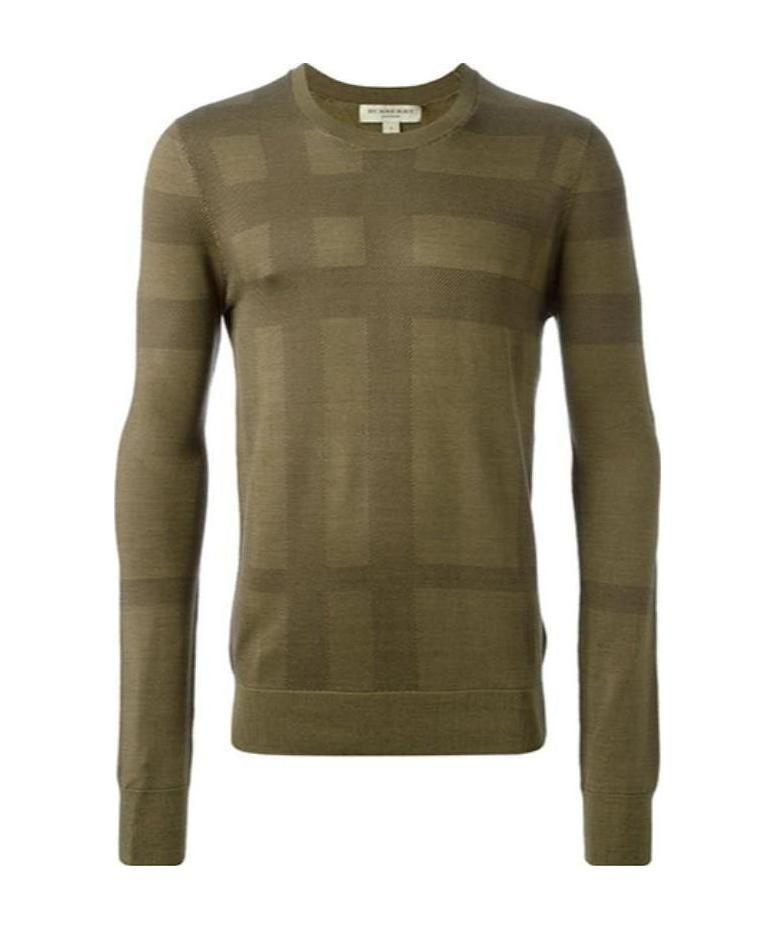 BURBERRY CHECKERED DETAIL PULLOVER