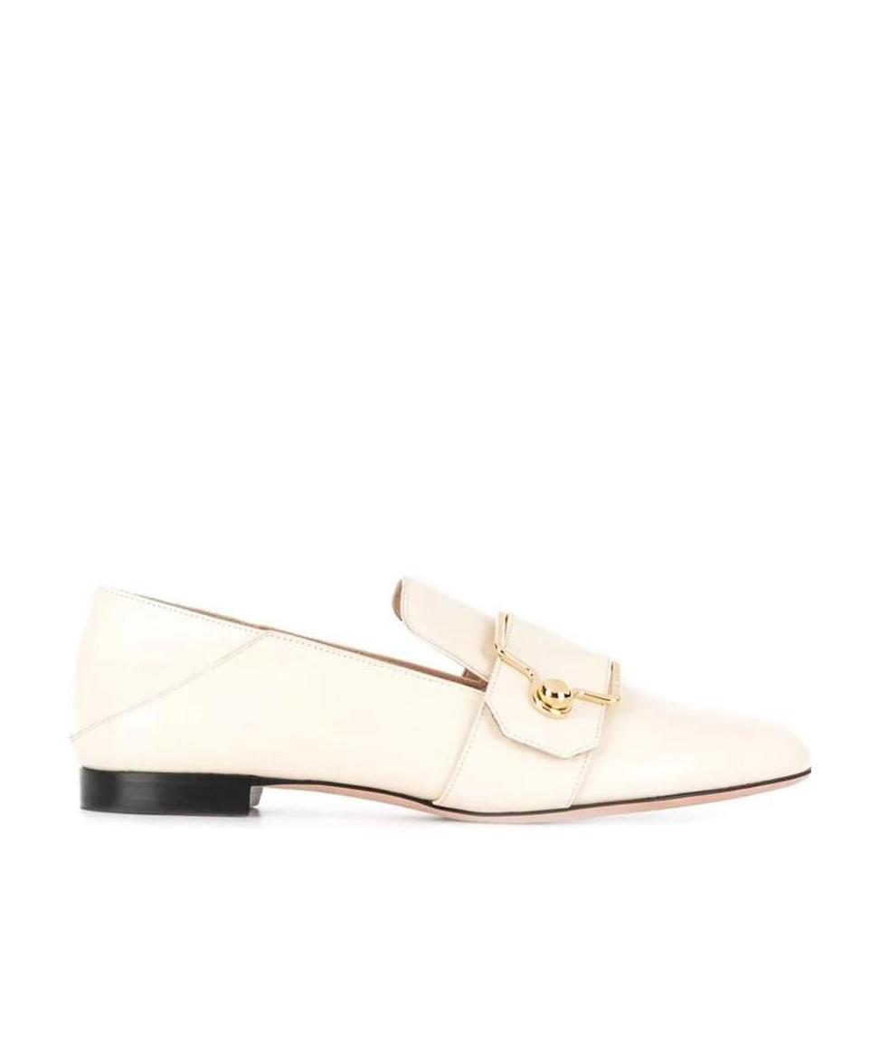 Bally Woman Loafers Ivory Size 8.5 Calfskin In White