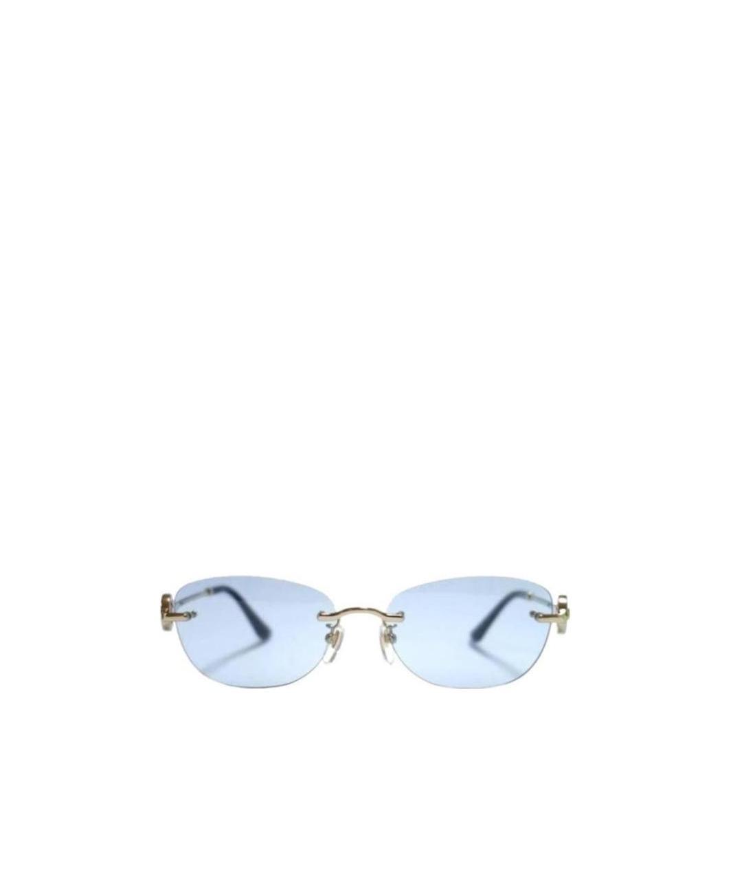 Bvlgari Rimless Sunglasses In Blue