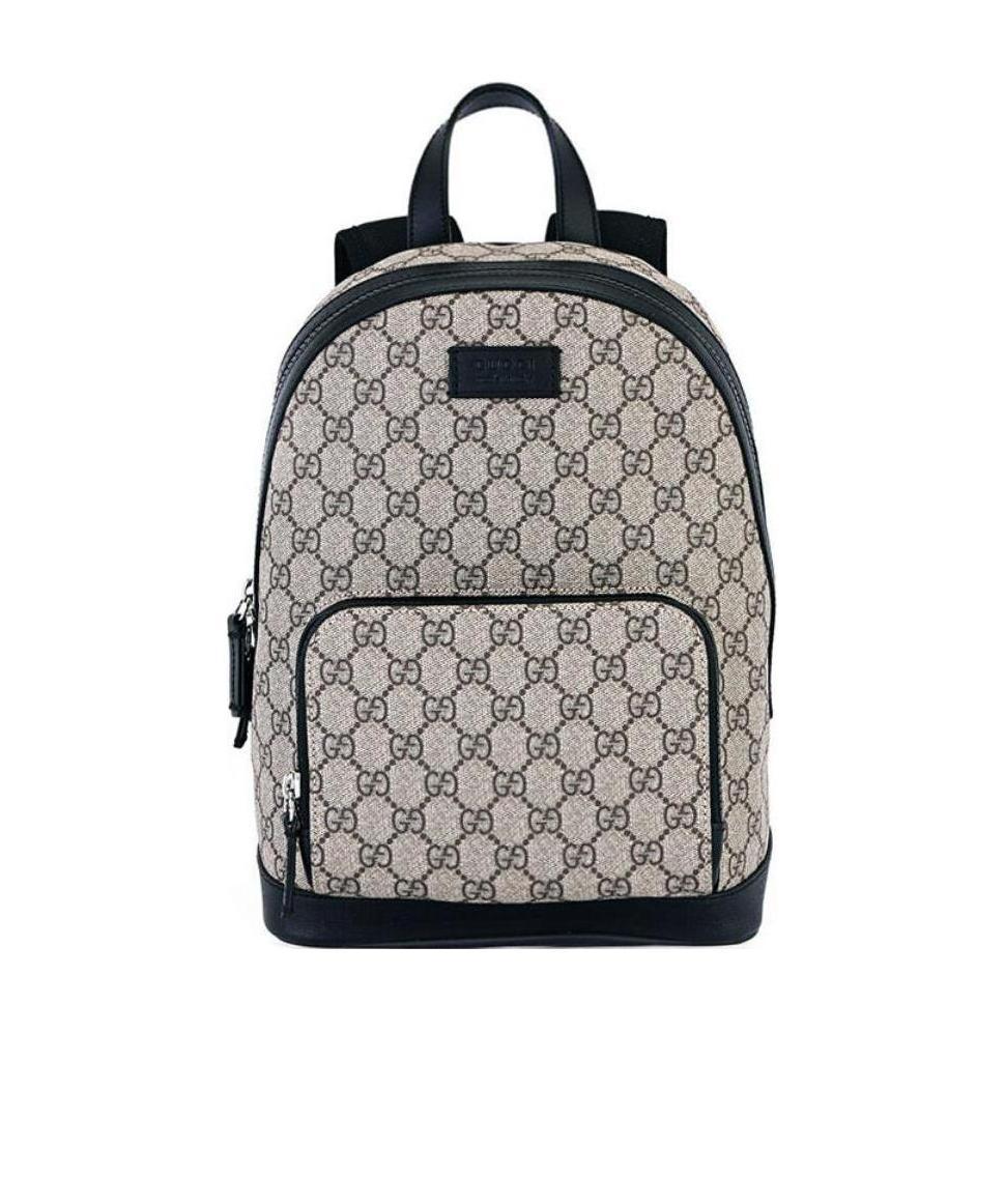 Gucci Gg Supreme Backpack In Gray