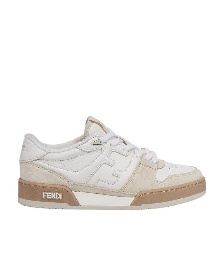 Fendi Match High-top Sneakers In White