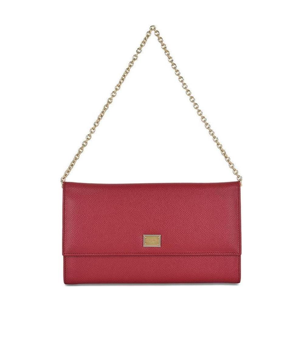 Dolce & Gabbana Logo Details Handbag In Red
