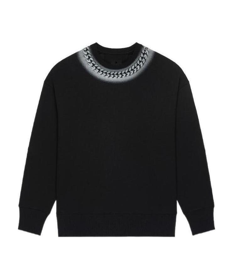 Givenchy X Chito Embossed Chain Print Sweatshirt In Black