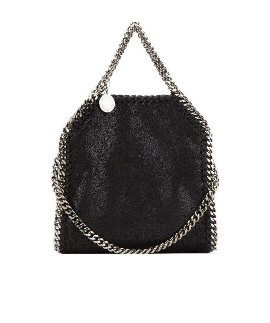 Stella Mccartney Tiny Falabella Tote Bag In Black