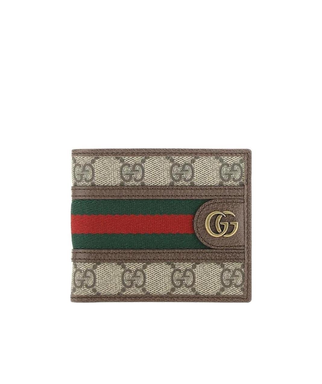 Gucci Ophidia Gg Bi-fold Wallet In Brown