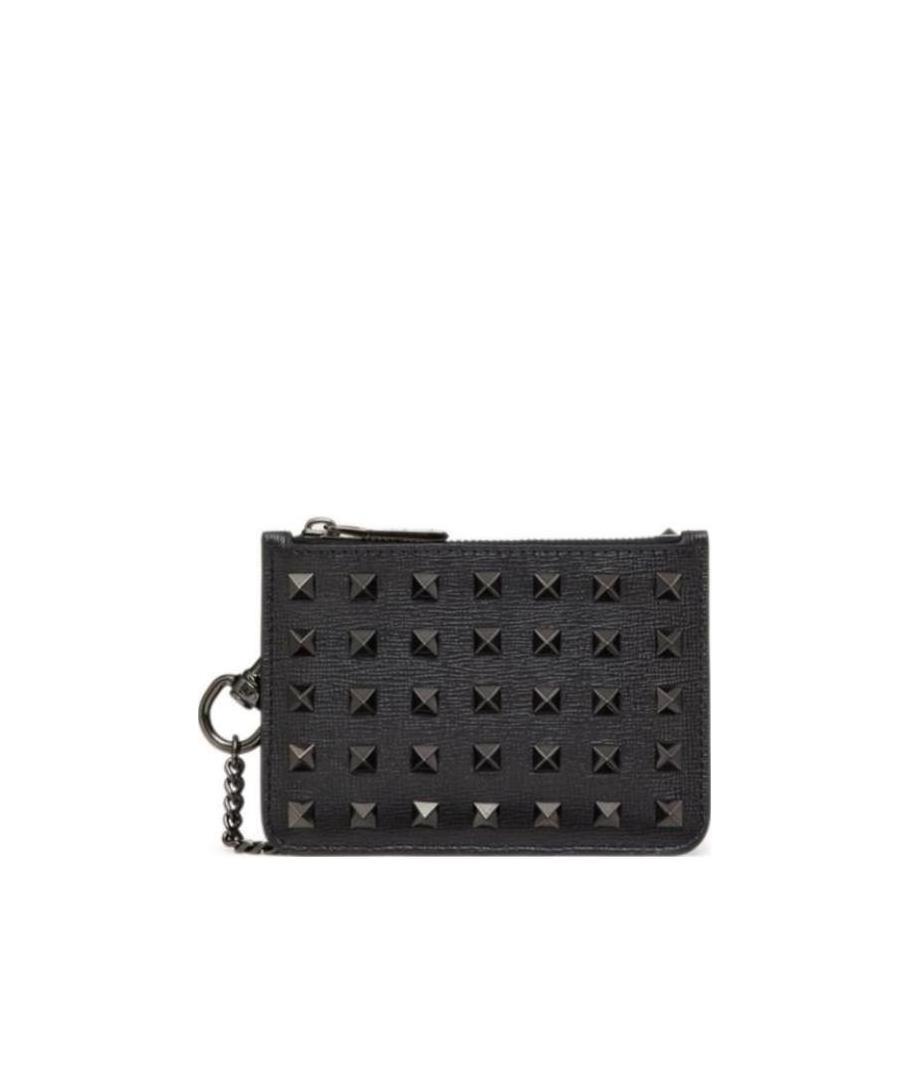 Valentino Rockstud-embellished Cardholder In Black