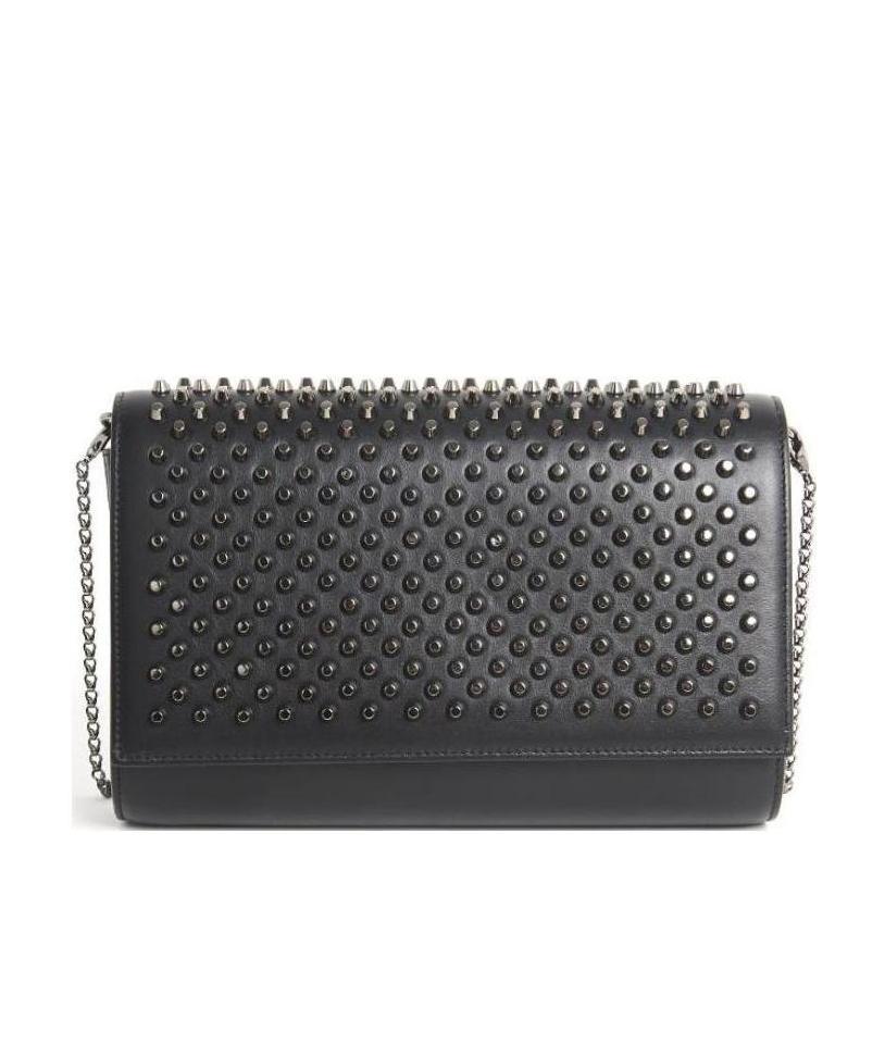 Christian Louboutin Rivet Shoulder Bag In Black
