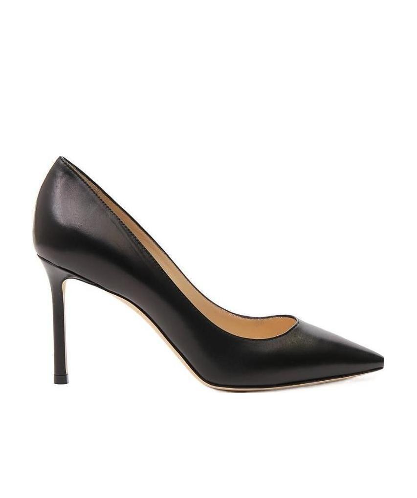 Jimmy Choo Black Leather Pumps In Black