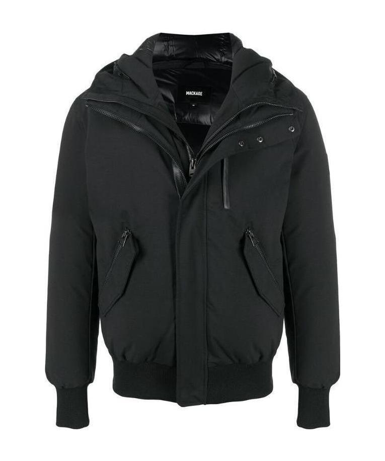 Mackage Black Down Dixon 2-in-1 Bomber Jacket In Black