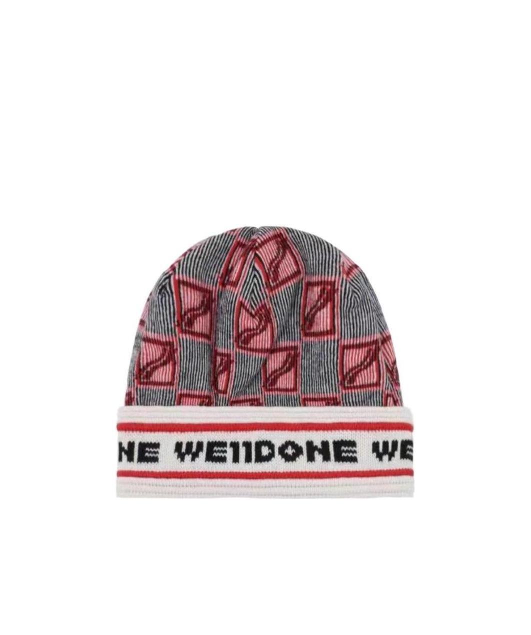 We11 Done Logo Trimmed Hat In Multicolor