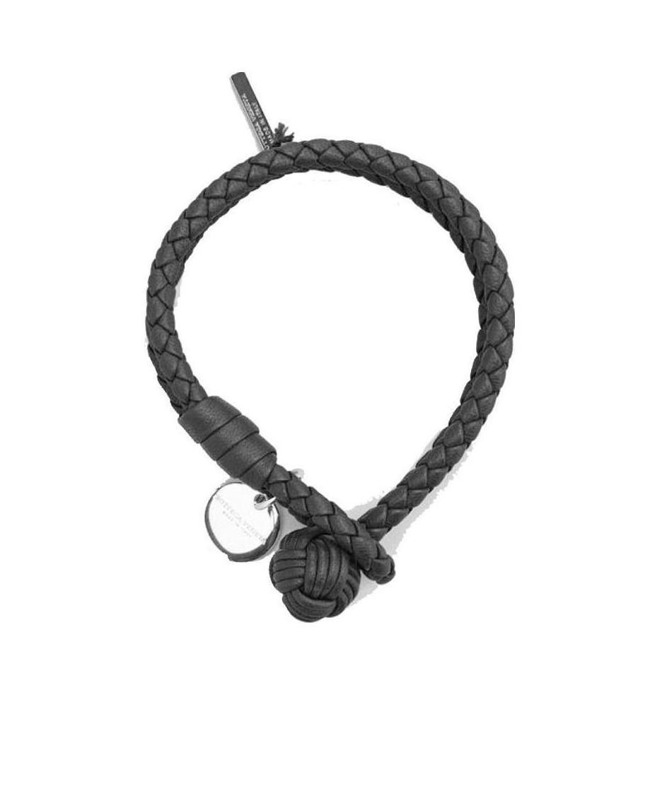 Bottega Veneta Intrecciato Bracelet In Black