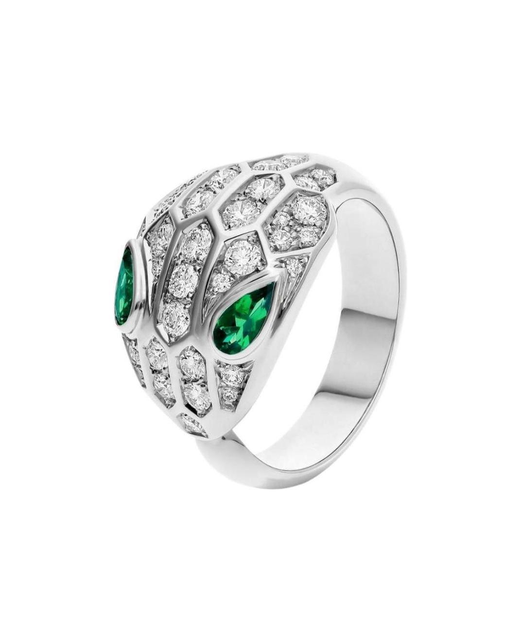 Bvlgari Snakehead Ring In White