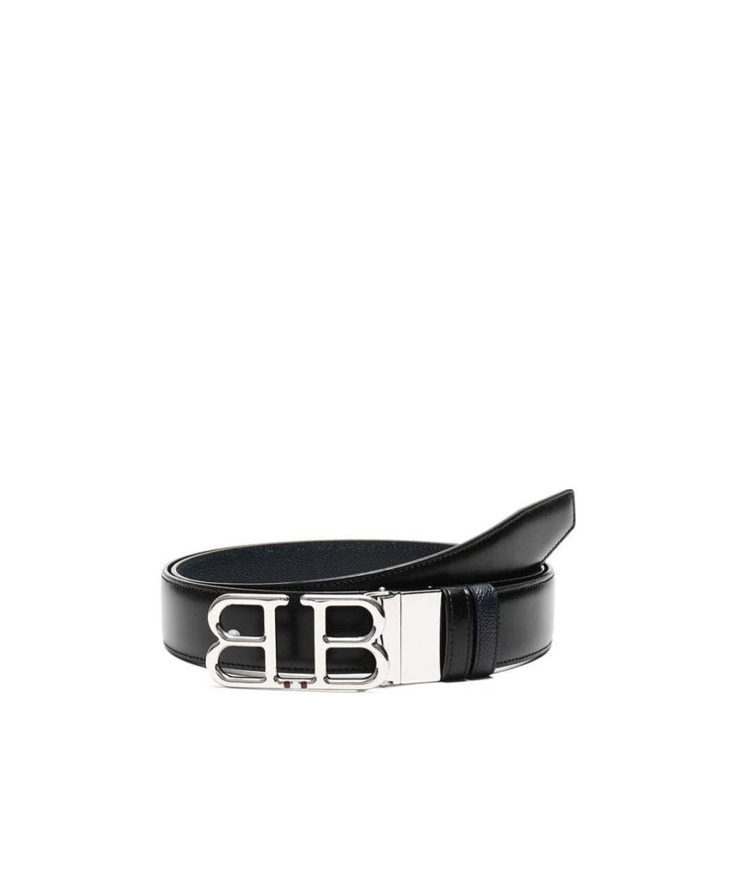 Shop Bally Logo Belt In Black