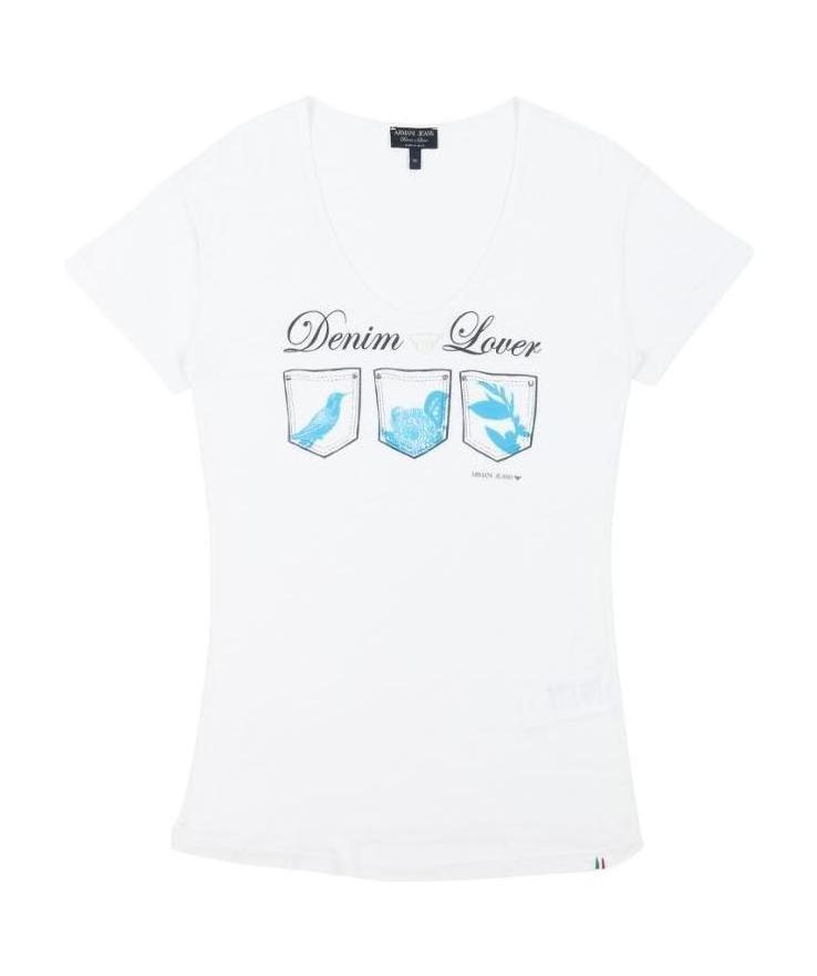 ARMANI JEANS ROUND-NECKED LOGO T-SHIRT