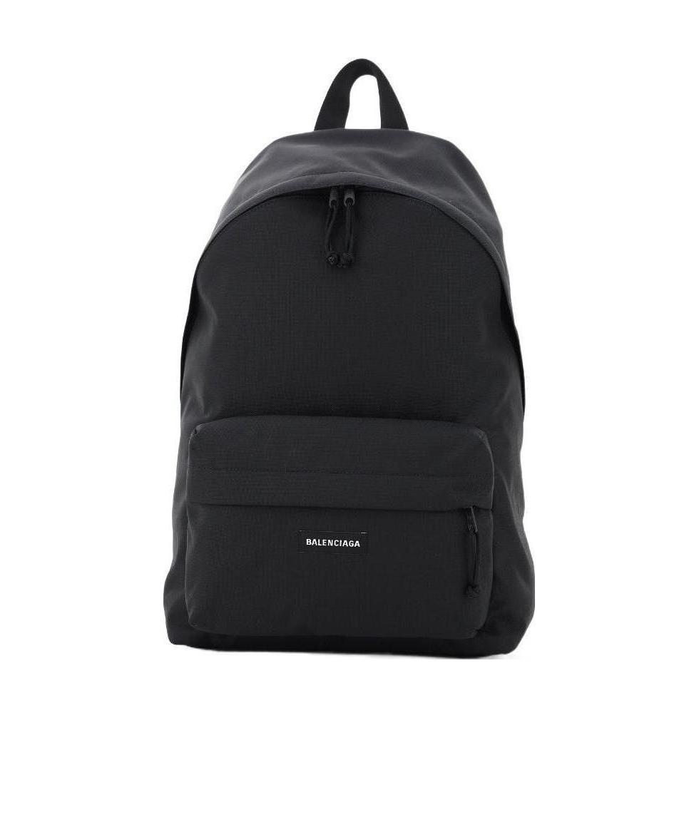 Balenciaga Urban Explorer Backpack With Front Zip Pocket In Black