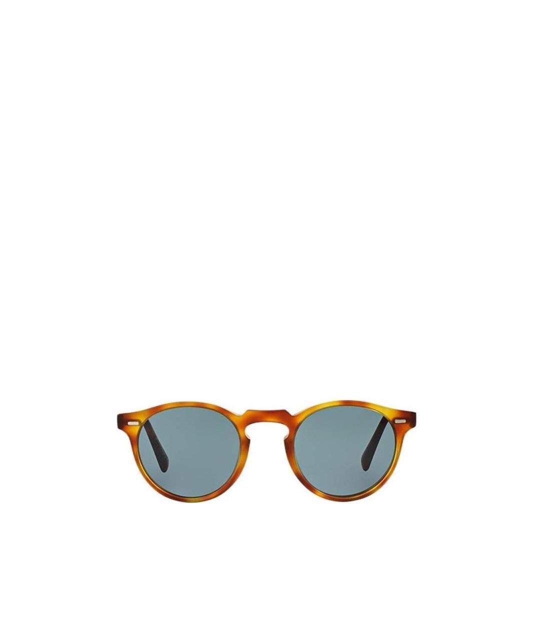Oliver Peoples Ov5217s Semi Matte Lbr Unisex Sunglasses In Green