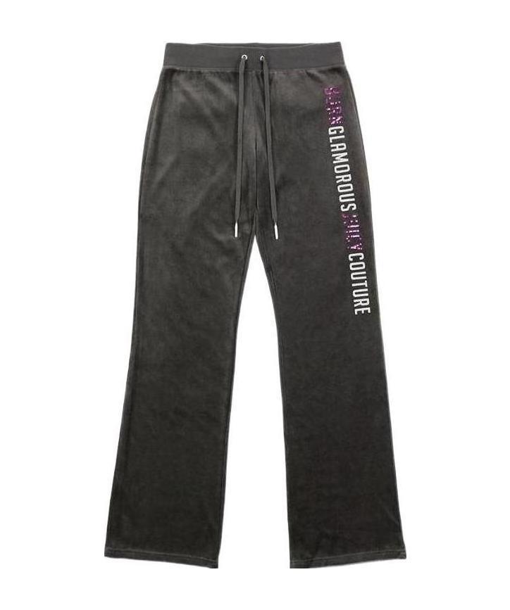 Juicy Couture Logo Casual Pants In Black