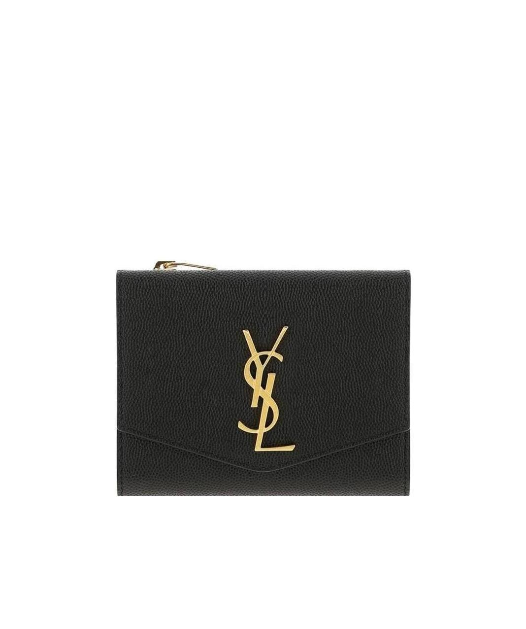 Saint Laurent Uptown Compact Wallet In Black