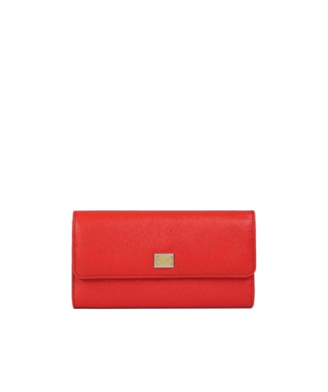 Dolce & Gabbana Logo Details Wallet In Red